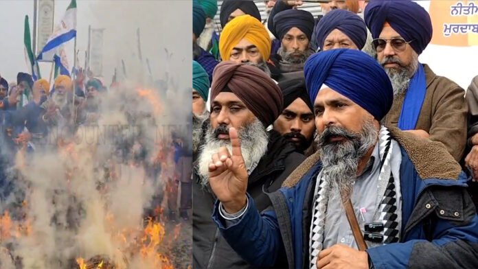 Punjab News: किसान नेता सरवन सिंह पंधेर ने फूंका केंद्र सरकार का पुतला, देखें वीडियो