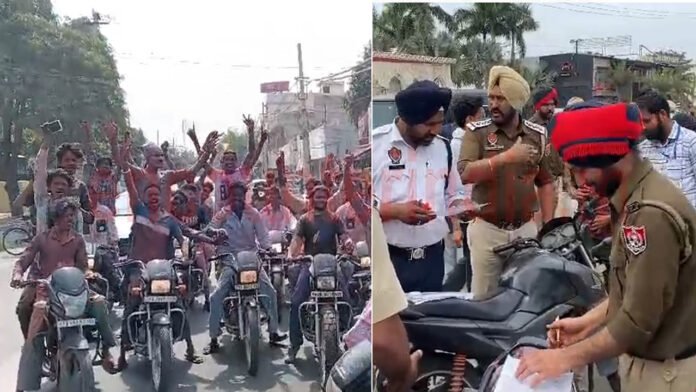 jalandhar News: White Dimond के बाहर पुलिस का Action, पंच, किरच सहित अन्य सामान बरामद, देखें वीडियो