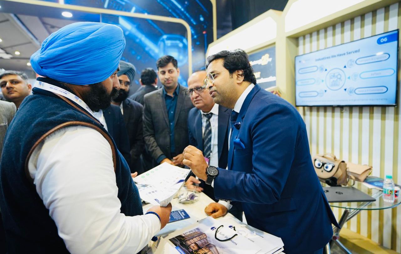 ਇੰਡੀਆ AI ਇੰਪੈਕਟ ਐਕਸਪੋ 2026 ਦੌਰਾਨ ਸਿੱਖਿਆ ਮੰਤਰੀ ਹਰਜੋਤ ਸਿੰਘ ਬੈਂਸ ਗਲੋਬਲ ਟੈਕ ਕੰਪਨੀਆਂ ਦੇ ਨੁਮਾਇੰਦਿਆਂ ਨਾਲ ਗੱਲਬਾਤ ਕਰਦੇ ਹੋਏ