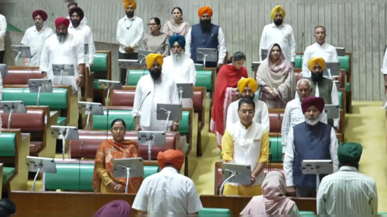 ਪੰਜਾਬ ਵਿਧਾਨ ਸਭਾ ਦੀ ਕਾਰਵਾਈ ਕੱਲ ਤਕ ਮੁਲਤਵੀ, ਝੋਟਾ ਸਮੇਤ ਵਿਛੜੀਆਂ ਸ਼ਖ਼ਸੀਅਤਾਂ ਨੂੰ ਸ਼ਰਧਾਂਜਲੀ